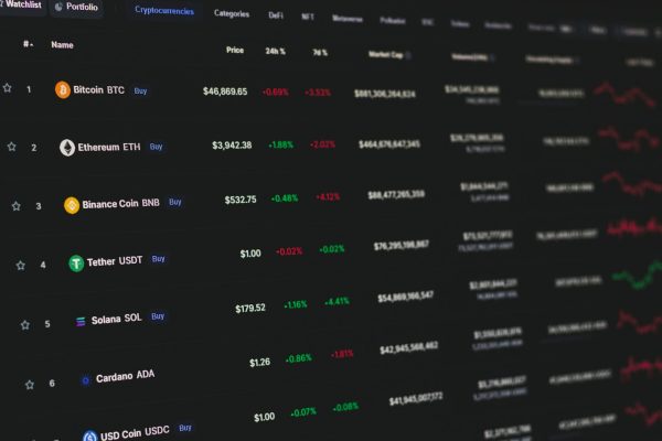 a computer screen with a bunch of numbers on it